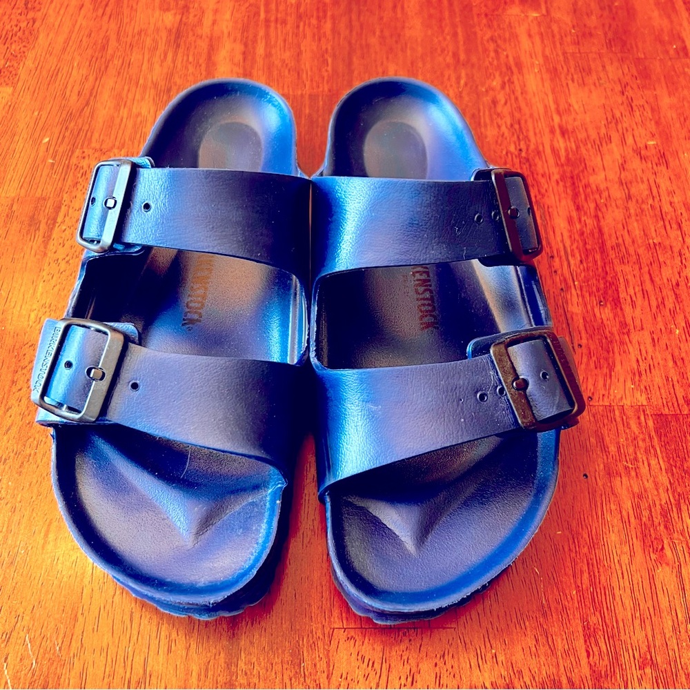 Birkenstock Arizona Waterproof Slide Sandal (Women) Size 39 Navy